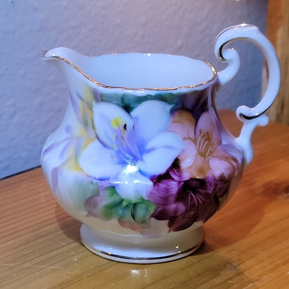 Vintage Rossetti Hand Painted Floral Porcelain Miniature Pitcher Occupied Japan - Picture 2 of 6